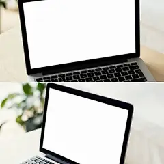 笔记本电脑壁纸，网站，软件演示预览模型