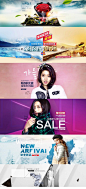 女装服饰-海报banner设计-1920全屏通栏-店铺装修1