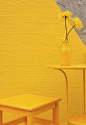 Watch at this Vegetarian Restaurant 'yellowed' in The Ephemeral Lighting Installation | by Collective (fos) via @Fubiz™