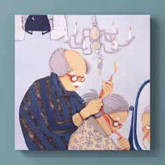 毕业设计插画作品「执子之手与子偕老」_婚礼_婚礼_小红书