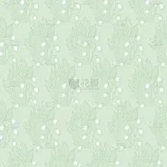 铃兰。壁纸纺织图案。