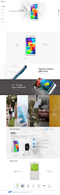 韩国SAMSUNG三星Galaxy S5手机酷站 #web design# #网页设计#