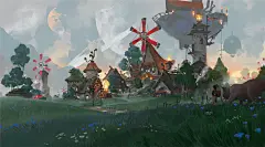 龙族幻想—蛇岐八家, 士清 刘 : 为游戏龙族幻想设计的地图 蛇岐八家 包括概念，沙盘，单体设计~