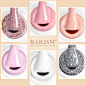 Amazon.com: RARJSM 闪光凝胶指甲油套装白色裸色闪光指甲油指甲灯需要 6 件 7.5 毫升凝胶抛光颜色适合所有季节美甲艺术 DIY 家居。: Beauty