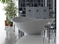 易美居发现同系列的台盆可为一种室内装饰元素与MEG11浴缸形成完美搭配，在浴室空间中相得益彰。