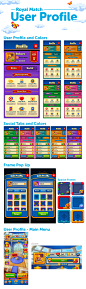 royal match game mobile game UI ui design UI designer design Graphic Designer