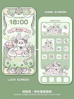 ♈️白羊座邦妮兔12星座壁纸分享