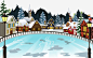雪景高清素材 冬天 创意 卡通 手绘 雪景 免抠png 设计图片 免费下载