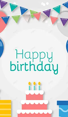 生日彩色字母背景矢量图 背景 设计图片 免费下载 页面网页 平面电商 创意素材