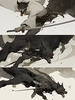 Niji·journey丨森森白骨堆，月下有狼鸣。