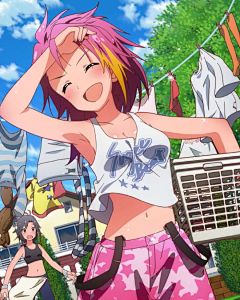 动漫 二次元 插画 少女 偶像大师 舞滨步 人物 iM@s Million Live! 爱马仕 さわやか洗濯日和！ A Great Day for Laundry! 手机游戏 卡牌