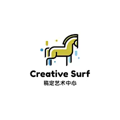 教育行业早教机构艺术培训手绘logo