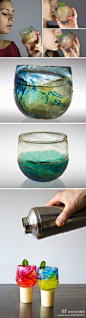 #设计家好设计#可以吃的鸡尾酒杯。by Fernando Lapose