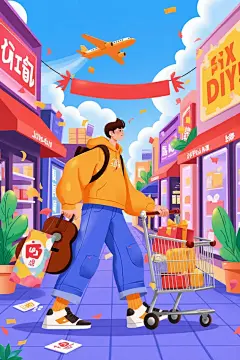 首发 | 矢量扁平风插画（运营类）-LoRA-亭琉-LiblibAI