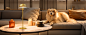 cordless table lamp for home living room