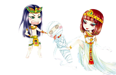 九狸采集到Q版&现代免扣人物