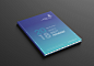 annual report Layout Design infograph blue gradient magazine editorial design  Clean Design Bahrain Islamic Bank