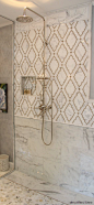 marble mosaic shower pattern