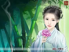 手绘古代美女壁纸《三》_飞烟舞秋枫_百度空间