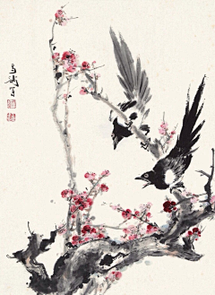 深雨燕纷飞采集到国画花鸟