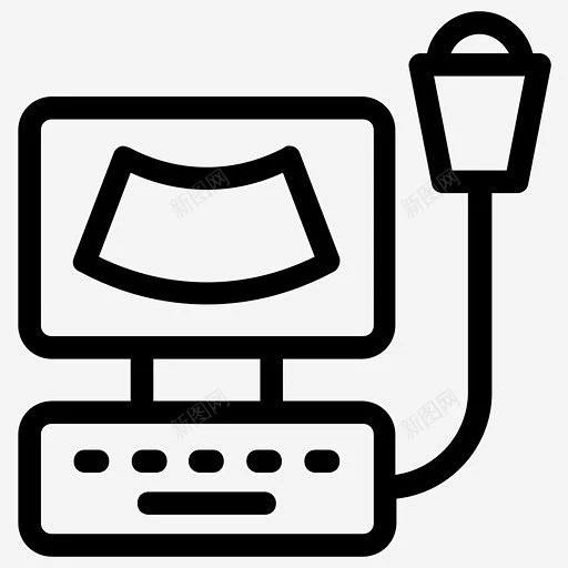 超声波机电子机器医疗设备图标 超声波机 icon 标识 标志 UI图标 设计图片 免费下载 页面网页 平面电商 创意素材-花瓣网
