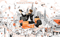 ILLUSTRATION  vietnam Vietnam Illustration  doodle Dot Pattern orange polka dot shoes streetwear Travel