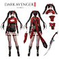 Dark Avenger 3 costumes, dongho Kang : All rights reserved. nexon korea & Boolean games.