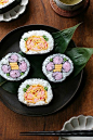flower sushi rolls#赏味期限##美食##吃货#
