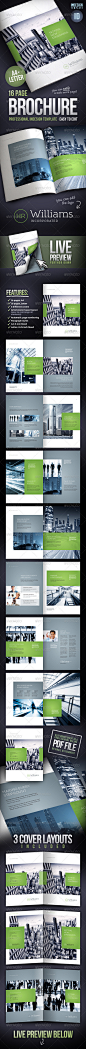 Corporate Business Brochure 16 pages A4   Letter - GraphicRiver Item for Sale