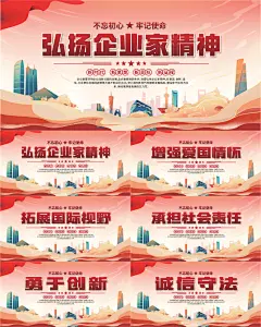 企业家精神党建海报系列