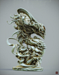 The Awe (model version）, Zhelong Xu : Inspired from the Giger's Alien design.What will happen if an alien combine with a Chinese dragon?
Here are some model renders, Substance texture version is https://www.artstation.com/artwork/VdnQoX