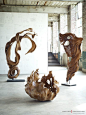 Mahoni Wood Sculptures, One Of a Kind from Phillips Collection.: 