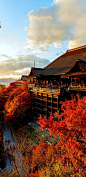 Kiyomizu-dera, Kyoto, Japan, a Buddhist temple tucked on a peaceful hill.: 