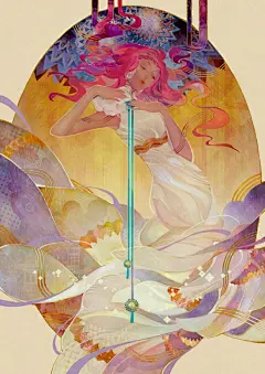 马来西亚插画师 kidchan 唯美华丽的插画创作