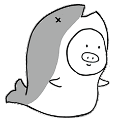 小汤猪表情包-咸鱼