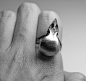 麻雀头骨骷髅戒指指环