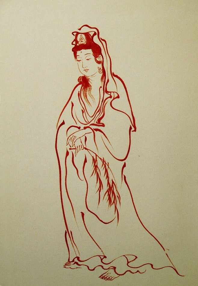 弘一 · 绘《观世音菩萨》
