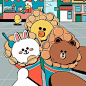 BROWN PIC | GIFs, pics and wallpapers by LINE friends : BROWN PIC is where you can find all the character GIFs, pics and free wallpapers of LINE friends. Come and meet Brown, Cony, Choco, Sally and other friends!