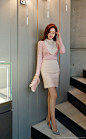 [루이스엔젤] 엔젤 모티브 레이스폴라 니트티 : Romantic & Trendy Looks, Styleonme