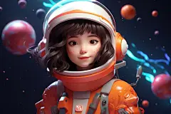 宇航员的免费照片3d渲染
