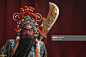 Stock Photo : Guang Gong, Ancient Chinese General in Beijing Opera Costume, Represents Protection and Wealth