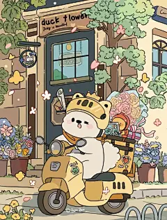 治愈系小狗插画温馨场景插画分享 - 小红书