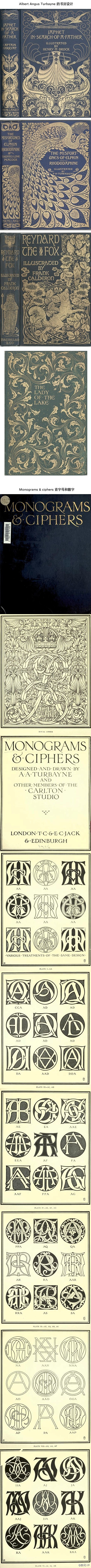 介绍本1906年的首字母设计手册《Mon...