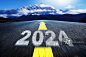 2024,新年,道路,运动模糊图片素材