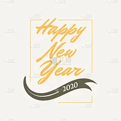 信函,新年前夕,背景,高雅,2020,事件,贺卡,彩色背景,模板,大写字母