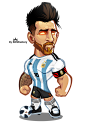 messi caricature