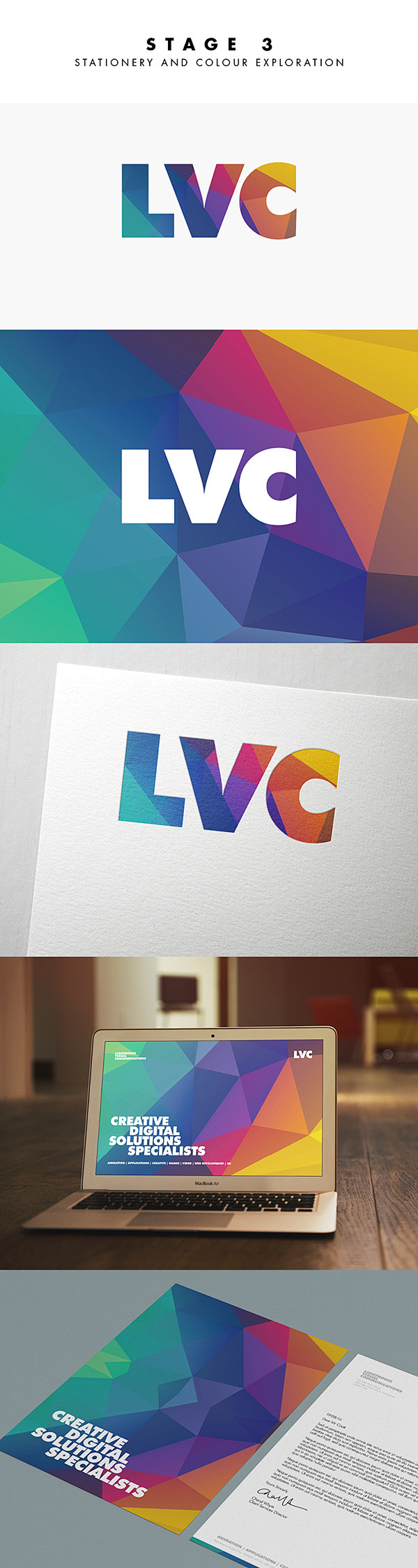LVC 英国数码公司品牌VI设计 设计圈...