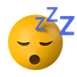 3d 睡觉表情符号
