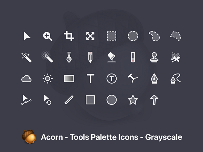 Acorn tool icons 2x ...