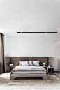 MERIDIANI I Tuyo bed with saddle leather headboard and upholstered base